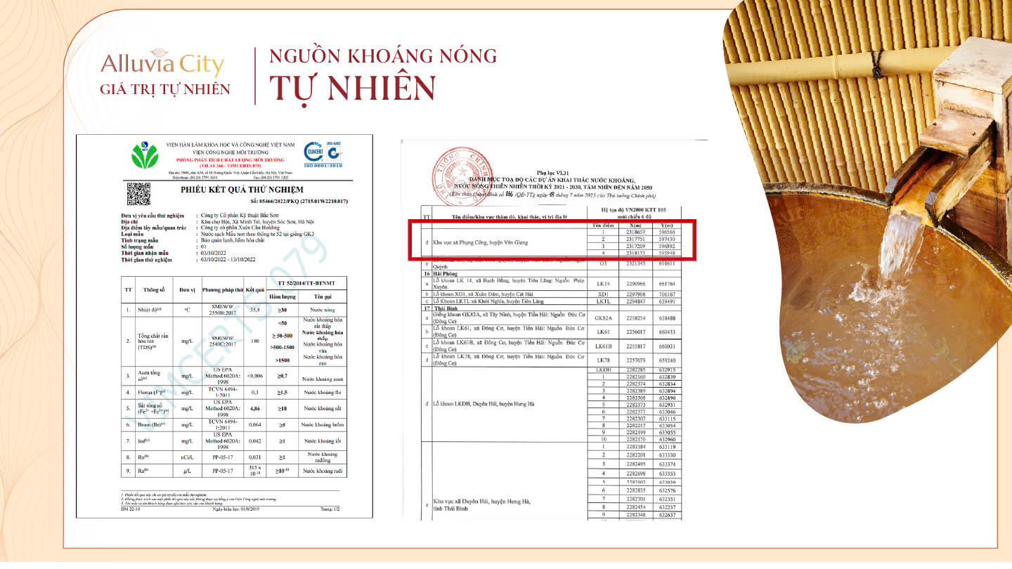 Thông tin Suối khoáng nóng Alluvia City Văn Giang Hưng Yên